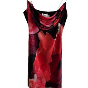 Floral mesh mini dress